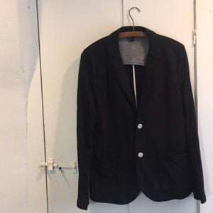 Sweatshirt material blazer
